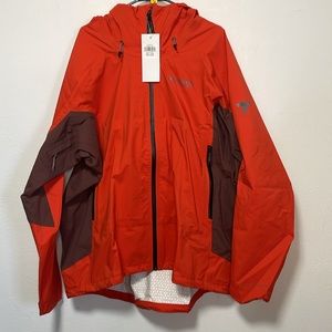 NWT Columbia Men’s Mezama Trail Shell size XXLarge color Spicy, light rai…